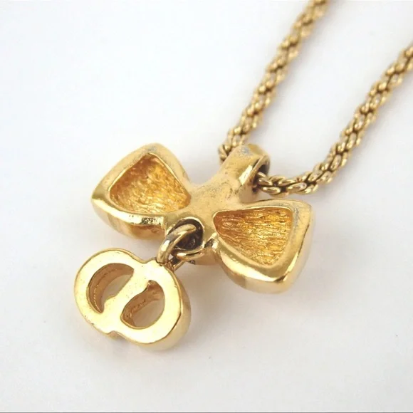 EUC Authentic Dior Gold Plated Necklace - Picture 4 of 9